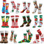 12 Pairs Christmas Holiday Cotton Socks Set