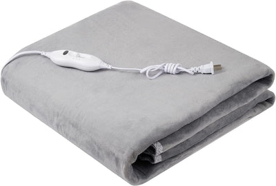 Mantuos Electric Heated Mattress Pad Single Control Twin Size,10 Heat Setting,Quilted Electric Mattress Pads Fit up to 15" with 1-12 Hours Auto Shut off (Gray, Twin(59"X47")) (Gray)