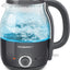 Electric 1.0L Bpa-Free Glass Kettle Cordless 360° Base, Stylish Blue LED Interior, Handy Auto Shut-Off Function – Quickly Boil Water for Tea & More