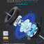 Over Ear Bluetooth Headphones, 60Hrs Headphones Wireless Bluetooth with Microphone, Hifi Stereo with Deep Bass, Foldable Lightweight Headset for PC Phone Laptop, Memorable Foam Cover