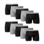 10 Pack Hanes Men'S Super Value Pack Black/Grey Boxer Briefs