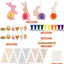 48PCS Colorful Hanging Bunny Decorations