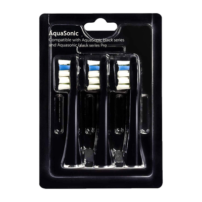 AquaSonic ProFlex Brush Head Replacement 3-Pack - Upgraded ProFlex Brush Heads For Improved Plaque Removal