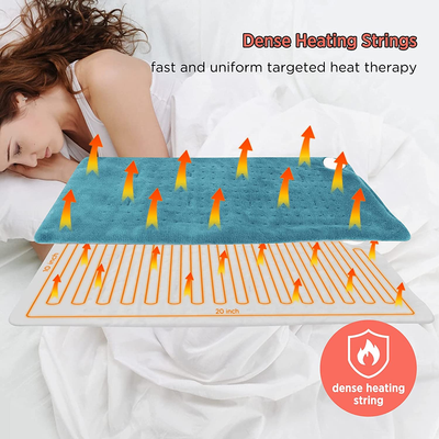 Electric Large Heating Pad 3 Heat Hot Settings with Moist Heating, Auto Off, Machine-Washable