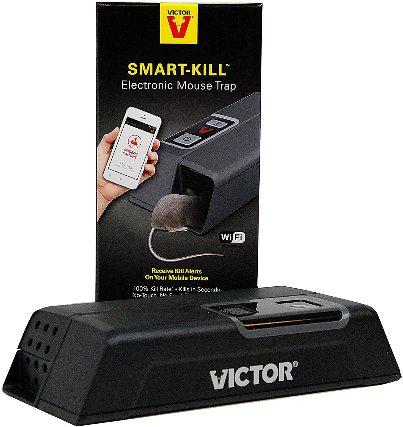 Victor Chambers RF4-M1 Smart-Kill Electronic Mouse Trap Refill – 4-Pack, 4, Black