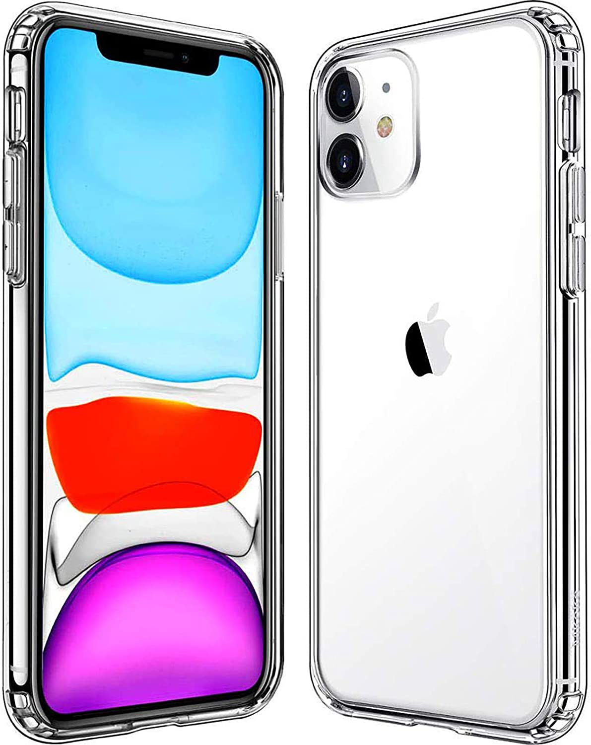 Mkeke Compatible with iPhone 11 Case, Clear Cover for 6.1 Inch