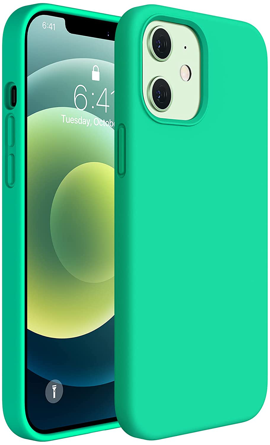 6.1 inch Liquid Silicone Gel Rubber Full Body Protection Shockproof Drop Protection Case Compatible with iPhone 12 Case and iPhone 12 Pro Case 6.1