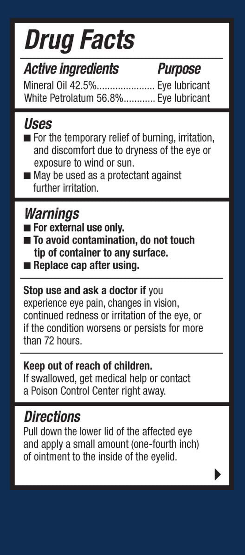 Refresh Lacri-Lube Lubricant Eye Ointment, Nighttime Relief, 0.12 Oz Sterile