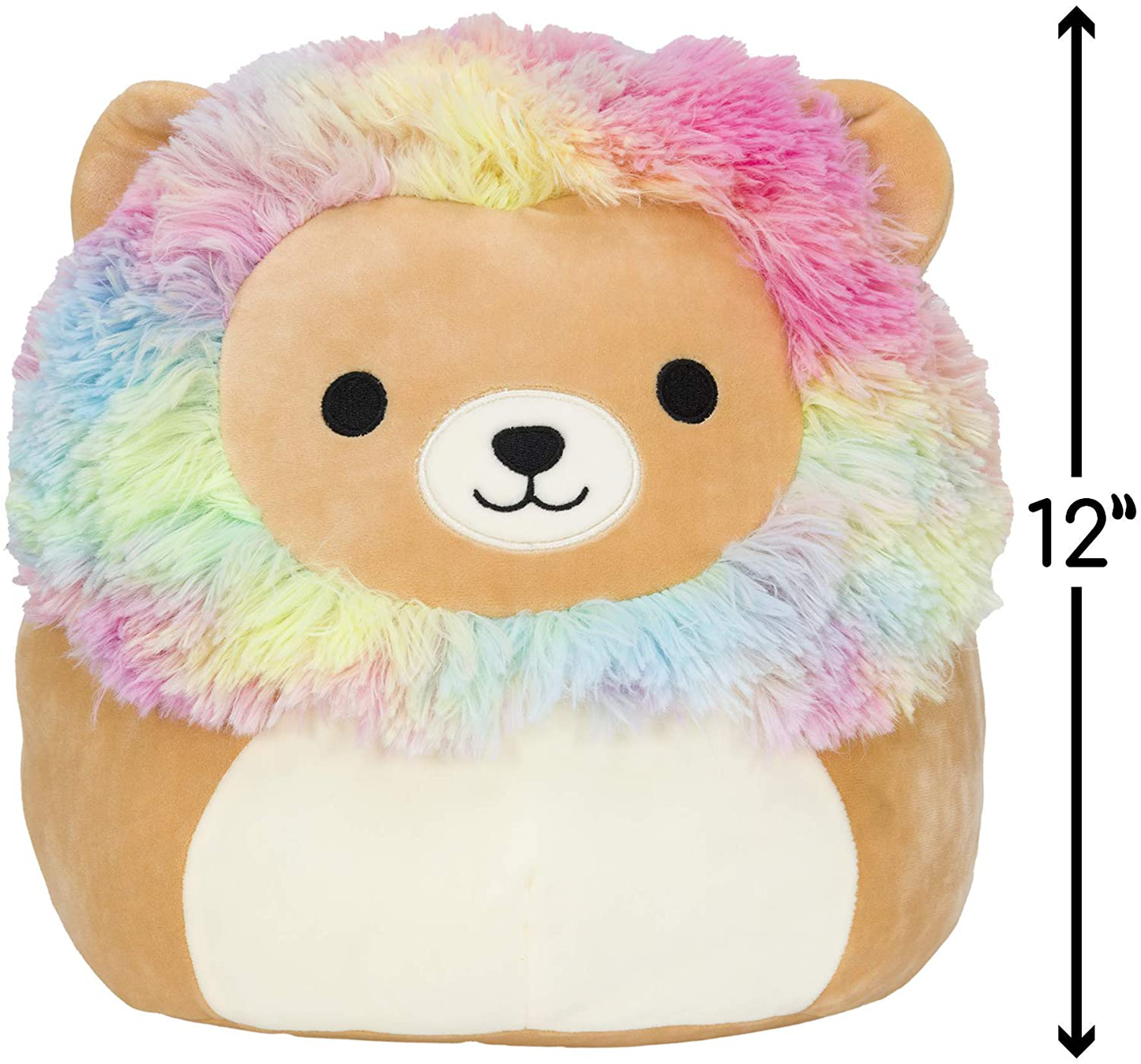 Plush Leonard The Rainbow Mane Lion - Ultra Soft Stuffed Animal Plush Toy