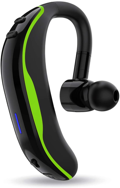 Bluetooth Headset V5.0 Wireless Bluetooth Earpiece 18 Hrs Talktime 200 Hours Standby Time, Fit Your Both Ear, Handsfree Headset with Noise Cancelling Mic, Compatible with Iphone and Android