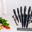 Home Hero 17 Pieces Kitchen Knives Set, 13 Stainless Steel Knives + Acrylic Stand, Scissors, Peeler and Knife Sharpener