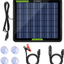 Solar Trickle Charger for 12V Batteries Portable Power Solar Panel Battery Charger Maintainer for Car Boat Marine Motorcycles Truck