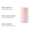 W&P Porter Ceramic Mug W/ Protective Silicone Sleeve, Blush 16 Ounces | On-The-Go | Reusable Cup for Coffee or Tea | Portable | Dishwasher Safe