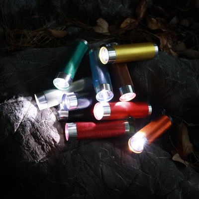 10 Pack - LED Flashlights - 50 Lumens, Multicolors