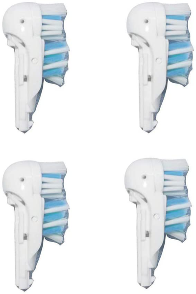 Sensitive Replacement Electric Replacement Toothbrush Heads (4 Count), Dual Clean Rotating Sets for Braun Oral B Cross Action Power