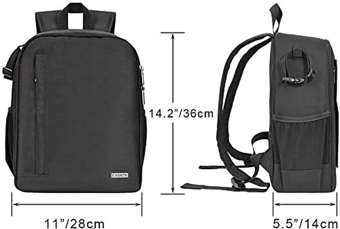 CADeN Camera Backpack Bag Professional for DSLR/SLR Mirrorless Camera Waterproof, Camera Case Compatible for Sony Canon Nikon Camera and Lens Tripod Accessories