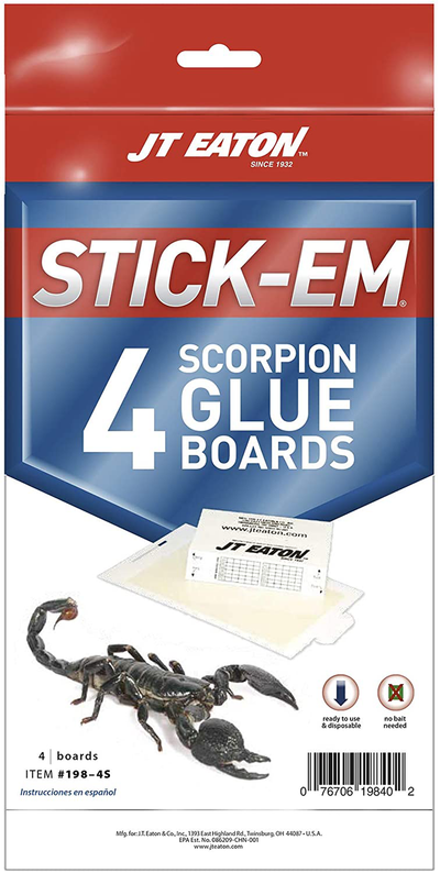 Stickem 198-4S 4 Pack Scorpion Glue Trap, Brown/A