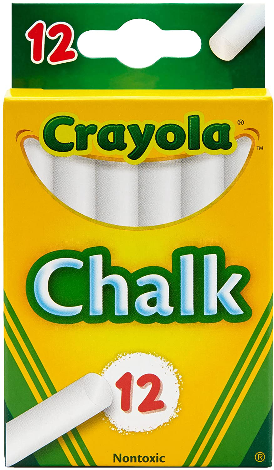 Crayola, 1 Pack of 12 chalk, White