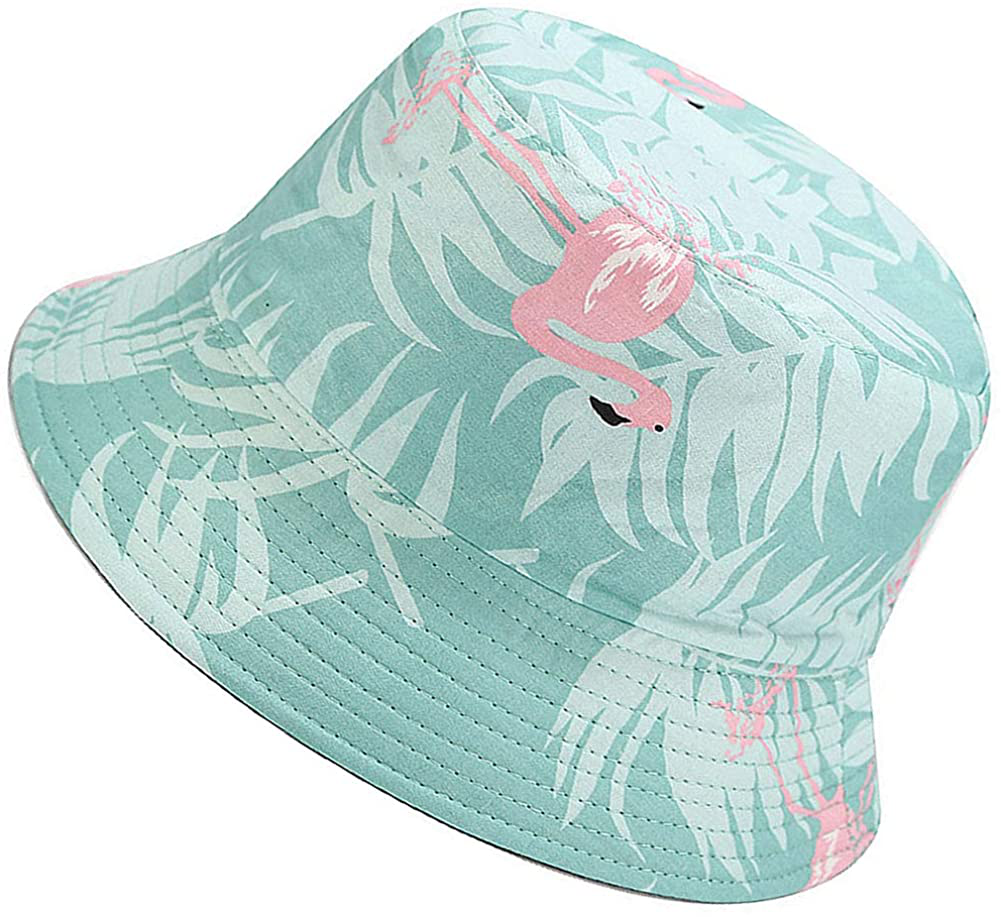 Maxnova Reversible Bucket Hats for Women Travel Beach Sun Hat Flower Embroidery Outdoor Cap Unisex