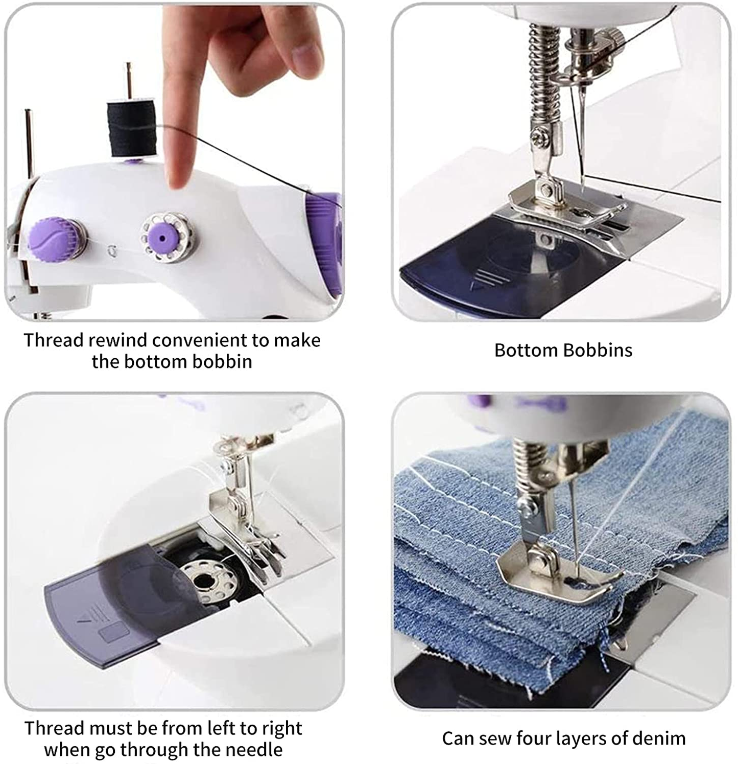 Mini Sewing Machine | EALEK Sewing Machine for Beginners, Kids Sewing Machine Easy to Learn Portable Sewing Machine for Home Crafting & DIY Project