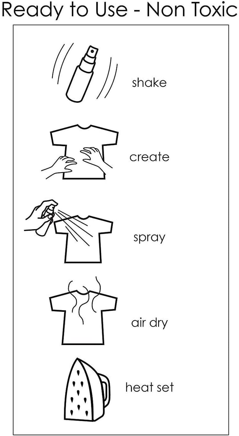 Tie Dye Kit, Fabric Spray Dye, 8 Colors