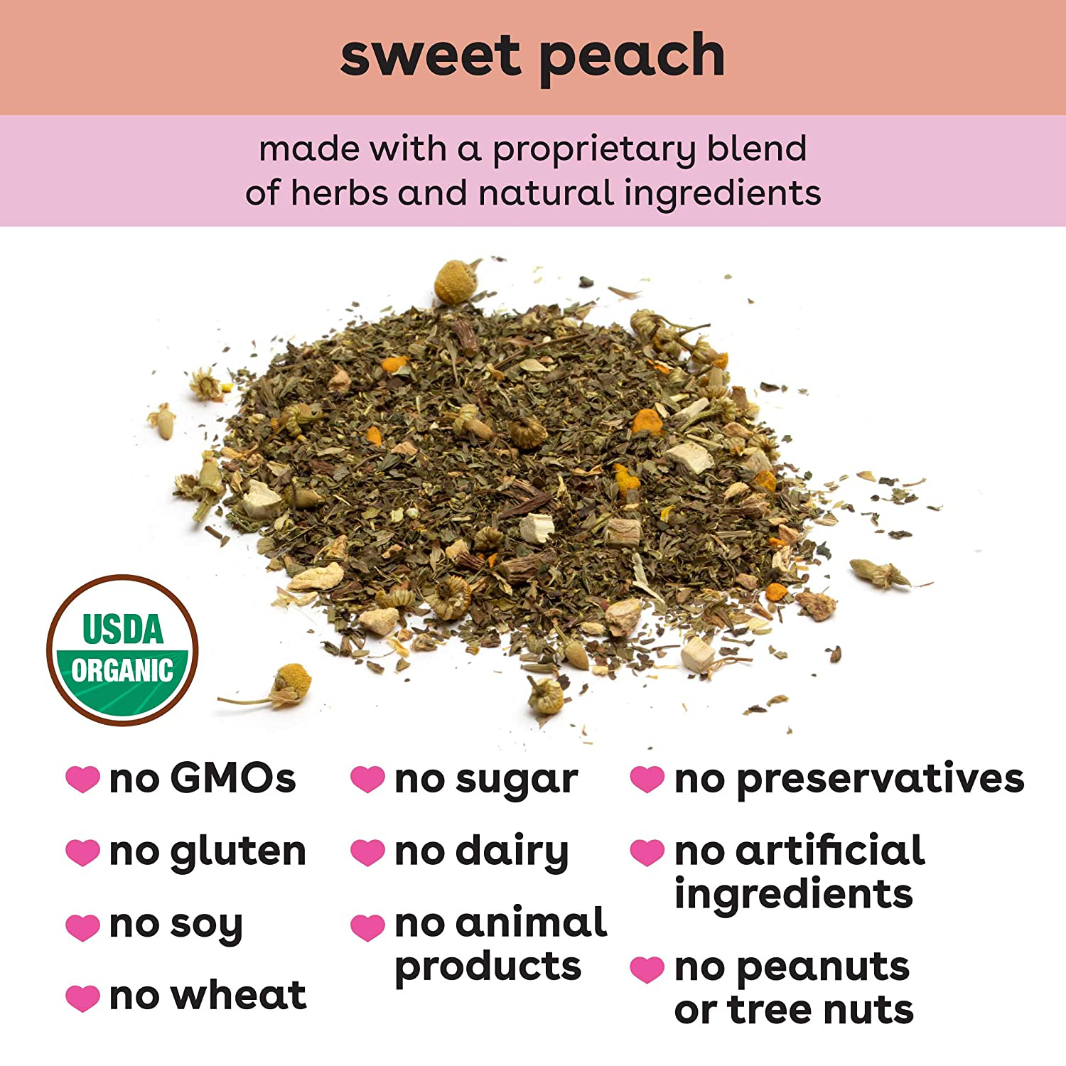 Bamboobies Pregnancy Tea for Nursing Support | 10 Tea Bags | Sweet Peach | Soothes Heartburn | Organic, Non GMO, Caffeine Free, & Sugar Free | Breastfeeding Supplement | Herbal Tea