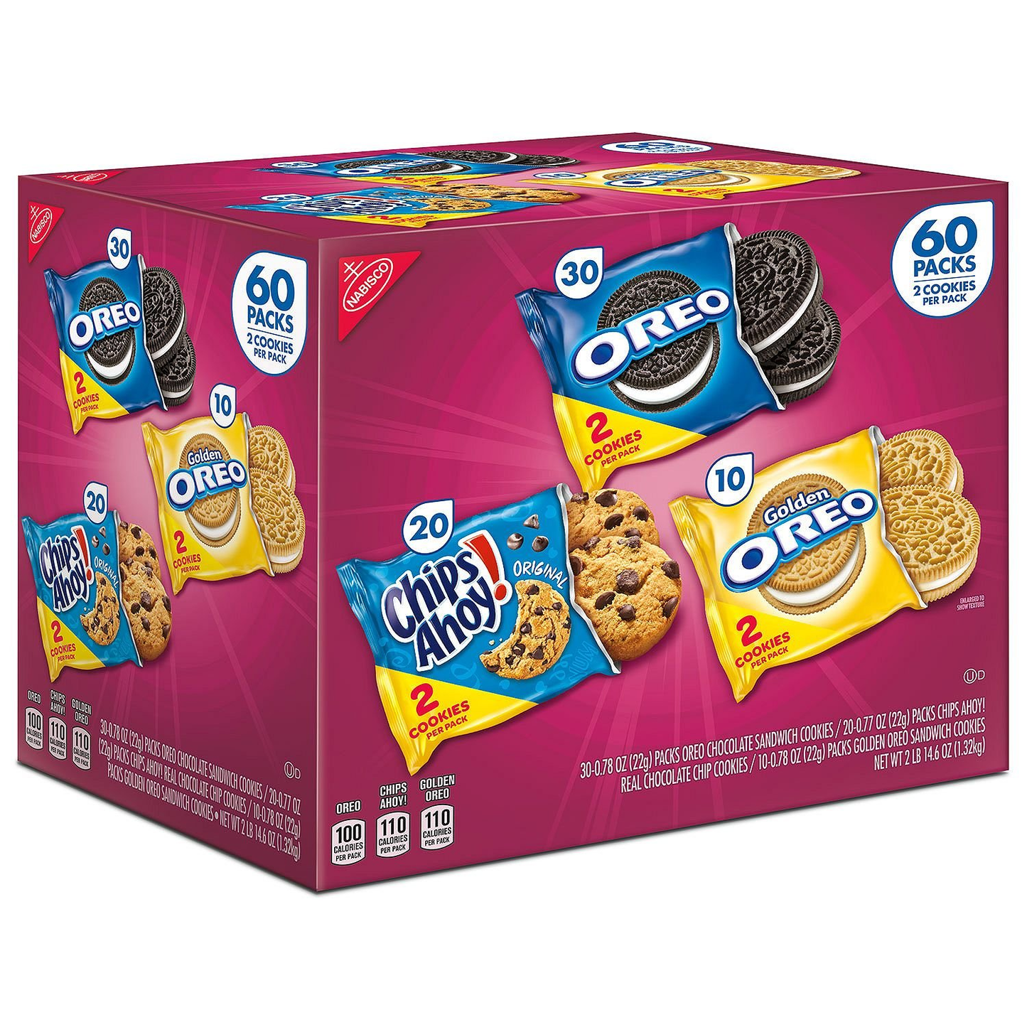 60 pack - Product of Nabisco Cookie Variety Pack 