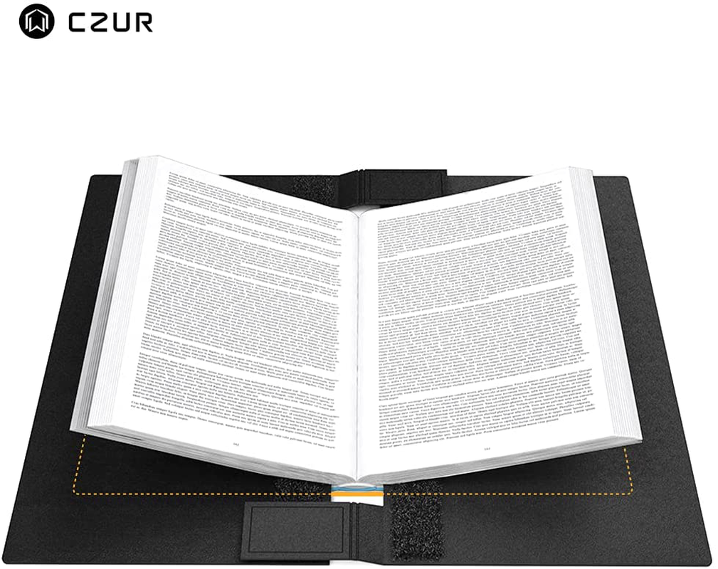 CZUR Assistive Cover 13.14-inch with Adjustable Hook&Loop Splash Resistant,PVC Material Cover for CZUR Book Scanner, Office&Home-Black