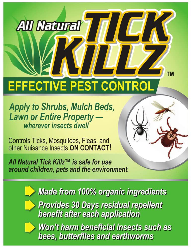 Tick Killz TKLz-01 8 Ounce Concentrate Insecticide, Clear