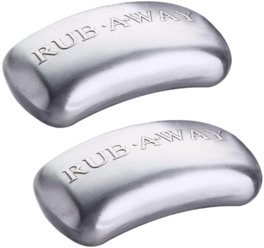 Amco 8402 Rub-A-Way Bar Stainless Steel Odor Absorber, Single, Silver