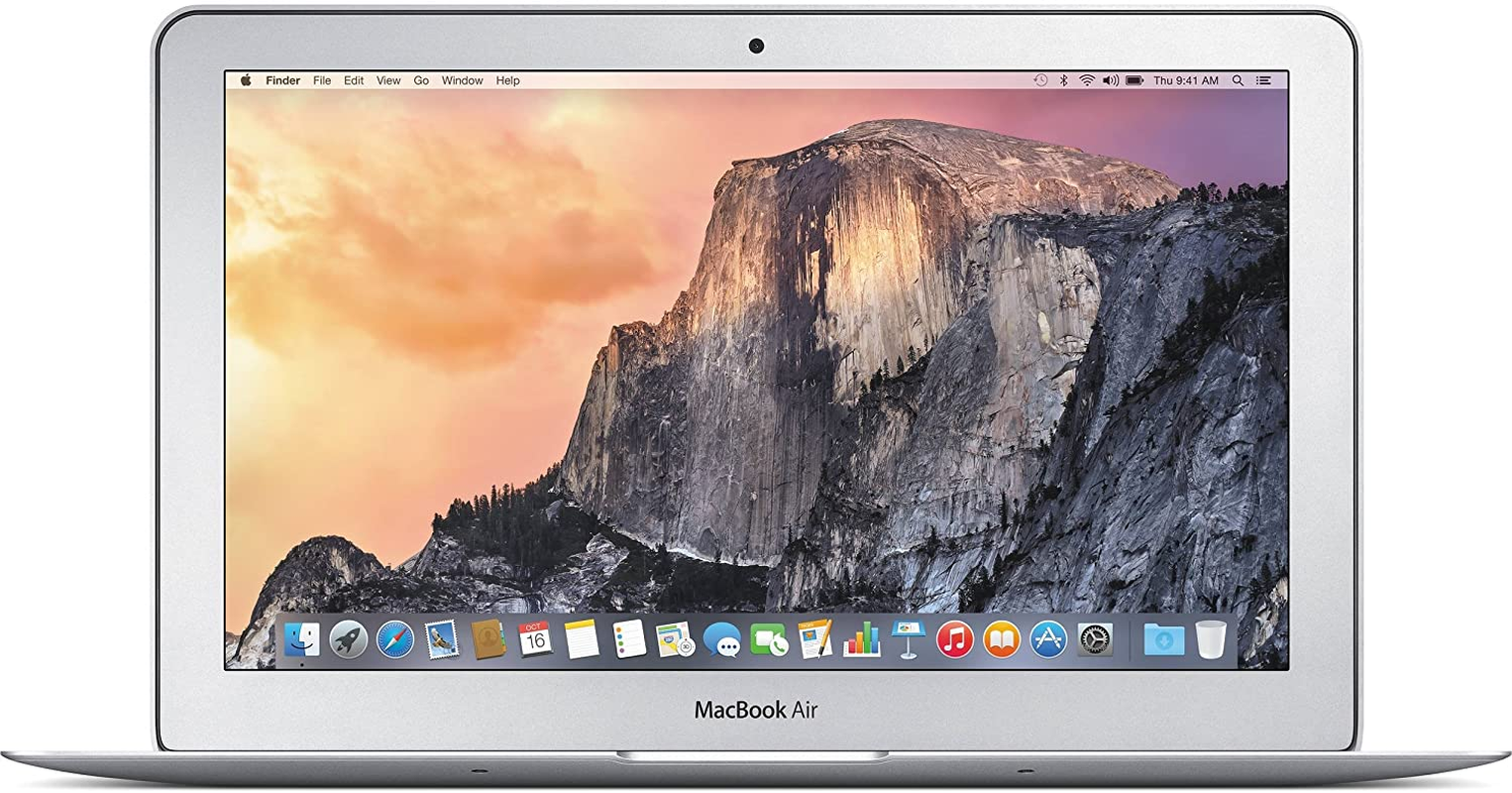 Apple Macbook Air MJVM2LL/A Intel Core I5-5250U X2 1.6Ghz 4GB 120GB, Silver (Refurbished)