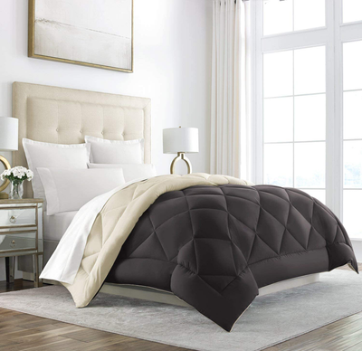 Sleep Restoration Comforter for Bed - Down Alternative, Heavy, All-Season Luxury, Hotel Bedding, Oversized Reversible Comforters