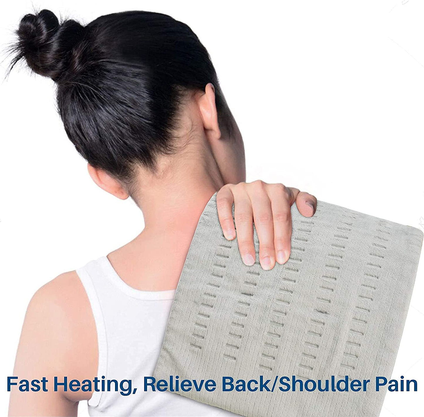 XL Electric Heating Pad for Back Pain and Cramps Relief, Ultra Soft Hot Heated Pad with Moist & Dry Heat Therapy and Auto Shut-Off for Neck, Shoulder, Leg,Menstrual Pain & Sore Muscle Relief