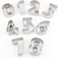 Lawei 9 Pieces Large Number Cookie Cutters - Stainless Steel Biscuits Fondant Decorating Mold - Number Baking Tools
