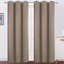 LEMOMO Cappuccino Thermal Blackout Curtains/42 x 95 Inch/Set of 2 Panels Room Darkening Curtains for Bedroom