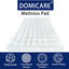 DOMICARE King Size Mattress Pad Cover Quilted Fitted Mattress Protector with Deep Pocket (8-21Inch), Cooling Cotton Mattress Topper Pillow Top-White