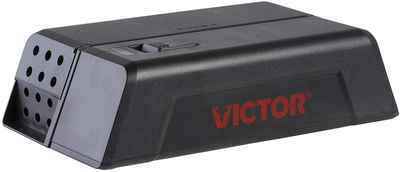 Victor M250S-RF2 No Touch, No See Upgraded Indoor Electronic Mouse Trap with 2 Disposable Mouse Refill Chambers - 1 Trap & 2 Refills , Black