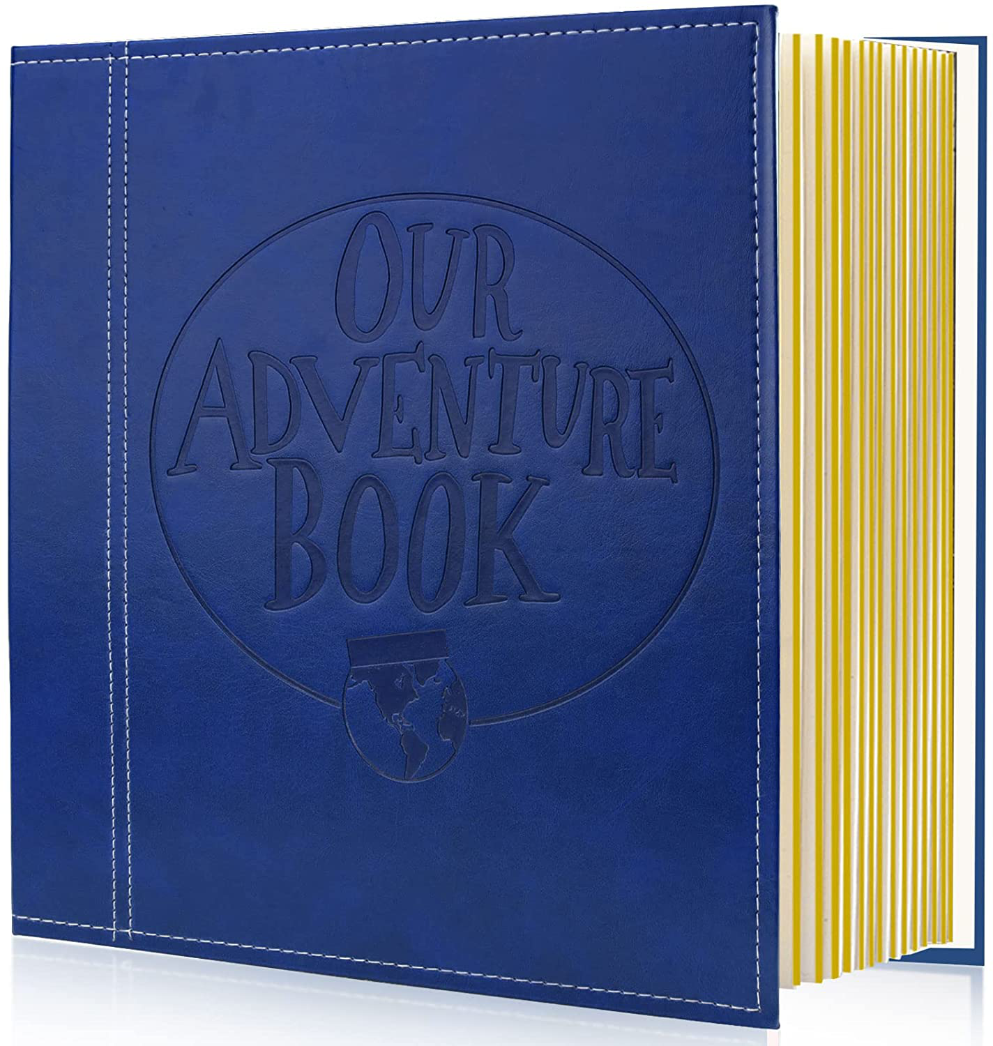 Photo Album Scrapbook, Our Adventure Book, DIY Handmade Album Scrapbook Movie up Travel Scrapbook for Anniversary, Wedding, Travelling, Baby Shower, Etc (Travel Scrapbook)