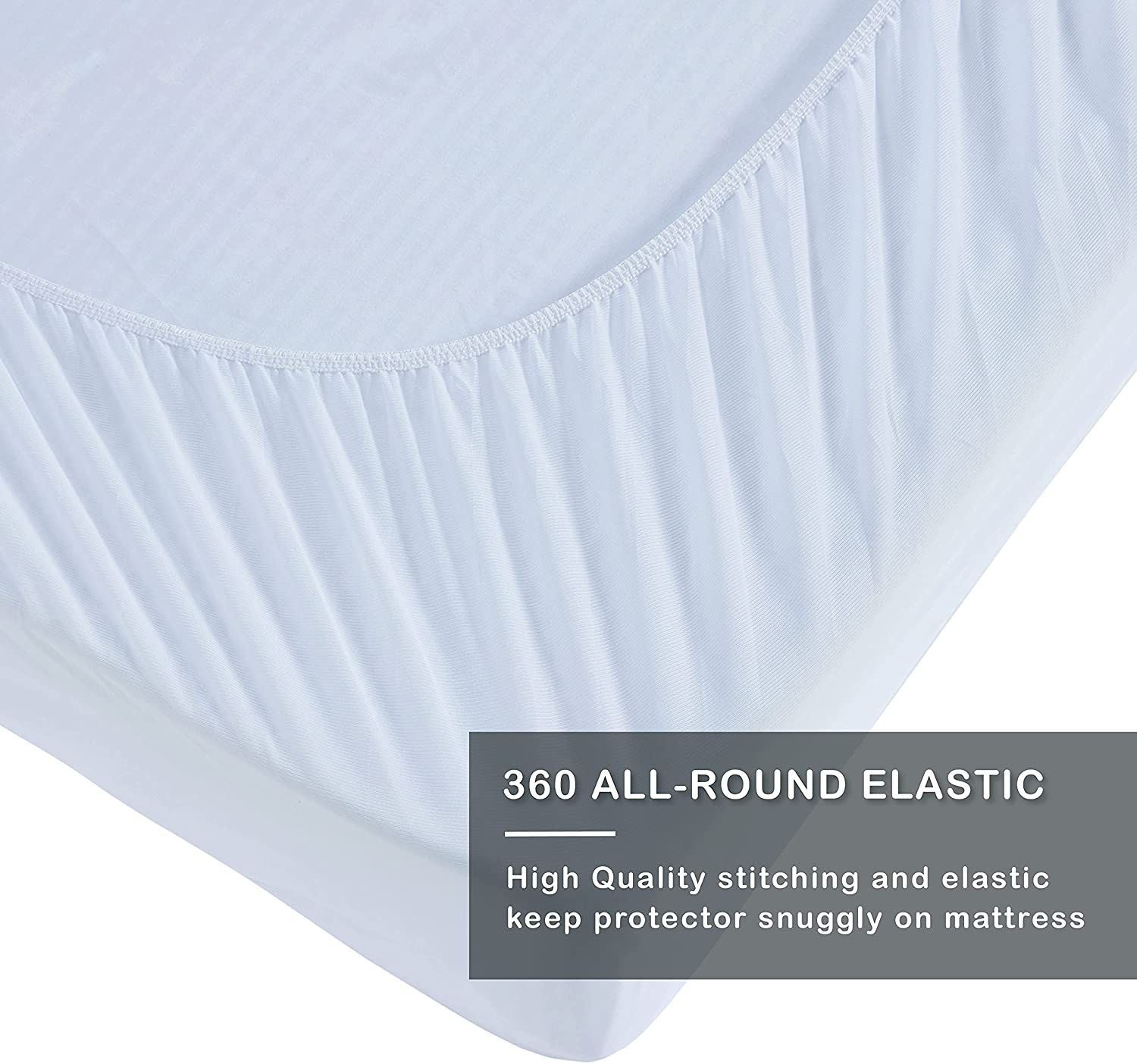 Degrees of Comfort Premium Soft Waterproof Mattress Pad Twin XL Size | Quilted Topper Fitted 13'' Inch Deep Pocket 3M Scotchgard Stain Resistant Protector Cover | Cooling, Washable, Breathable