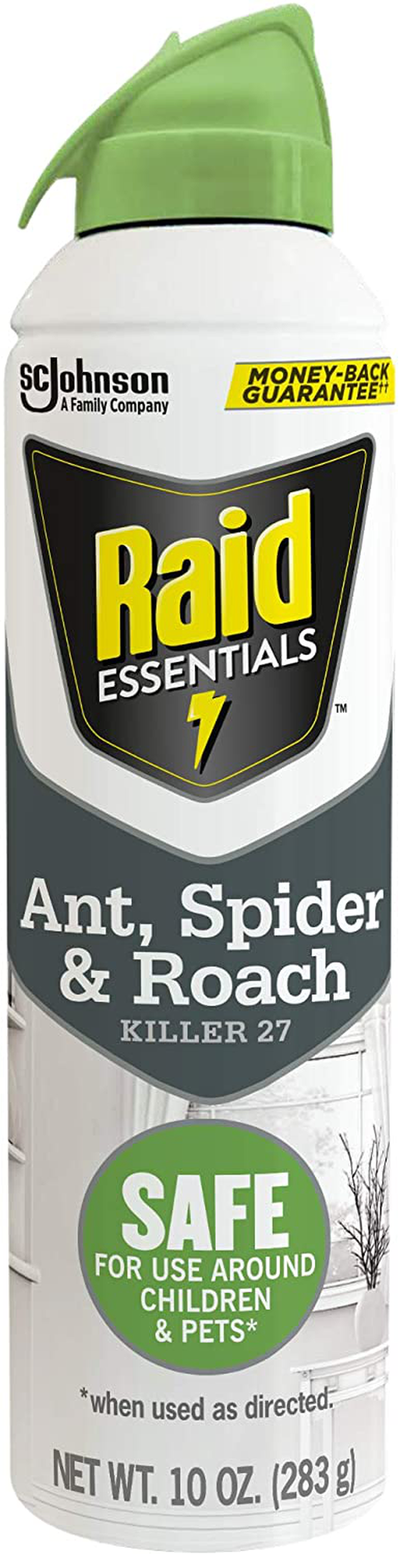 Raid Essentials Ant Spider & Roach Killer, Child & Pet Safe, for Indoor Use, 10 Oz