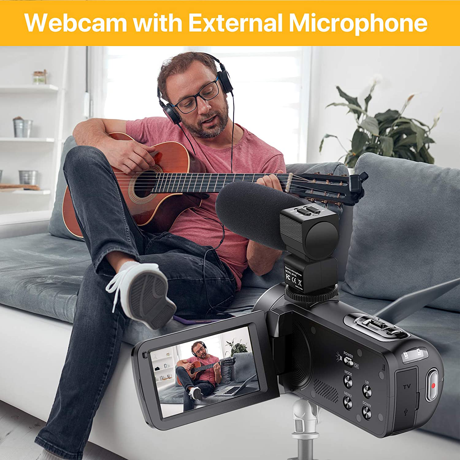 Video Camera Camcorder Ultra HD 2.7K 24FPS 36.0 MP IR Night Vision YouTube Vlogging Camera 3.0 Touch Screen 16X Digital Zoom with Remote Control Microphone Handheld Stabilizer 2 Batteries