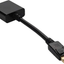 Addon Displayport Male to DVI-I Female Adapter Cable, 8In, Black (DISPLAYPORT2DVI)