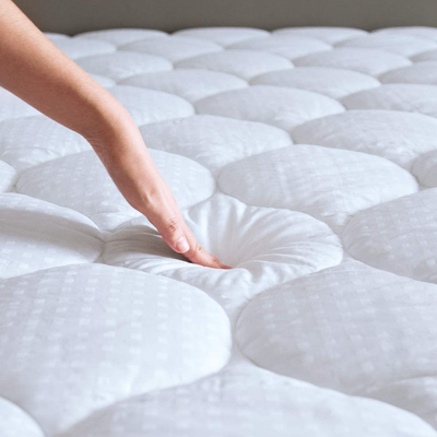 Mattress Pad Full Mattress Topper - Quilted Fitted Cooling Full Mattress Pads - Overfilled with Breathable Snow Down Alternative Filling Mattress Cover