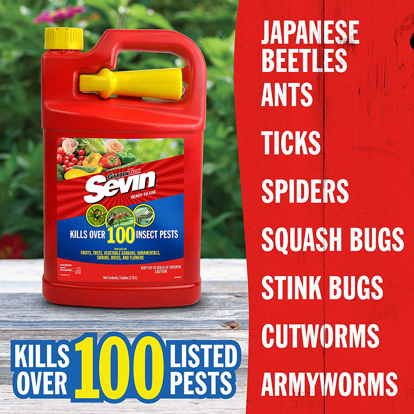 Sevin 100519576 Ready-to-Use Bug Killer 1 gal, 1 Gallon RTU