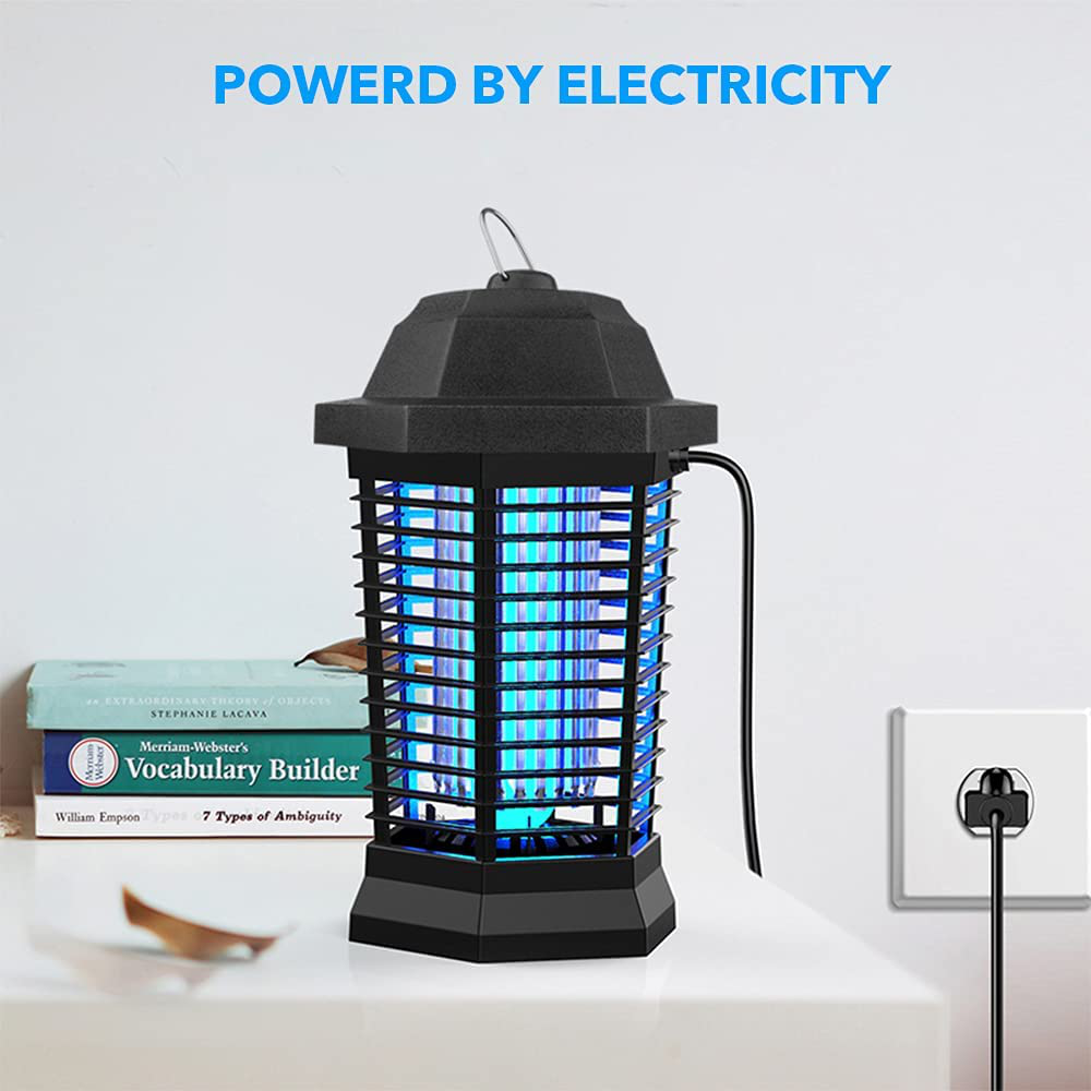 Bug Zapper, Electric Mosquito Zapper Outdoor, Insect Trap Indoor, Electronic Insect Killer for Garden Patio
