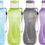 Sports Water Bottle - Milton Kids Reusable Leak-proof 25 oz 4 Set Plastic Wide Mouth Large Big Drink Bottle BPA & Leak Free With Handle Strap Carrier For Cycling Camping Hiking Gym Yoga