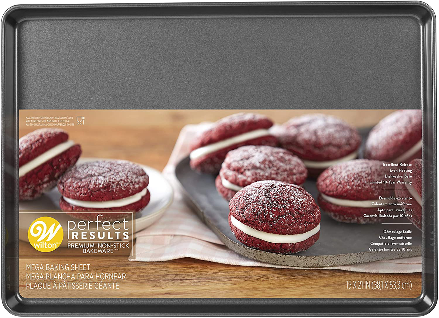 Wilton Perfect Results Premium Mega Non-Stick Pan, 21 X 15-Inch Baking Pan