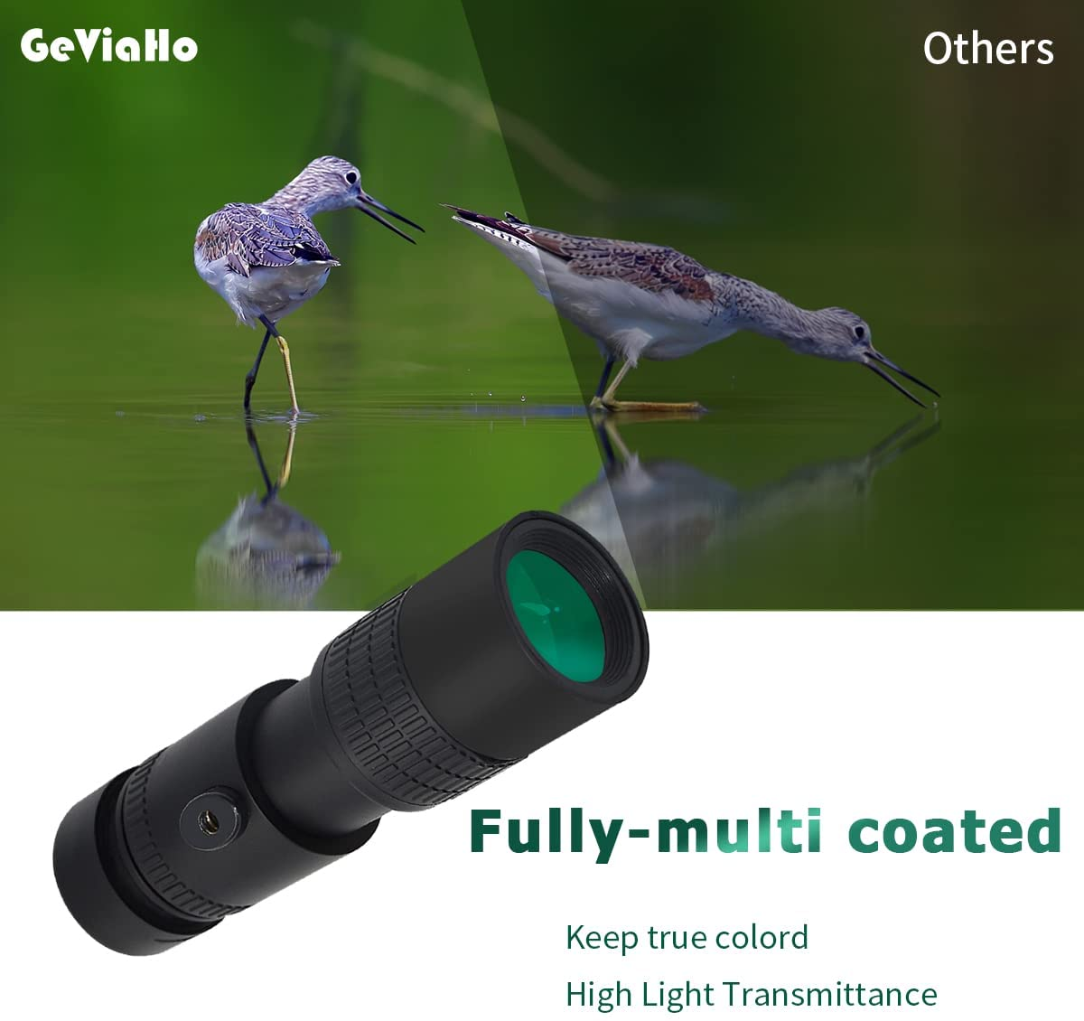 Monocular Telescope for Adult 10-300X40, HD Telescope with Night Vision, Monocular with Tripod, Mobile Phone Holder, Waterproof Handheld Telescope for Bird Watching Hunting Hiking