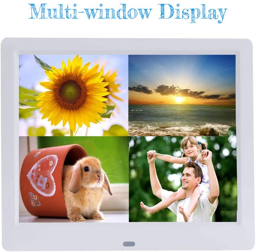 9-Inch Digital Picture Photo Frame 4:3 High Resolution IPS LCD Screen, Mp3/Photo/Video Player with Remote Control