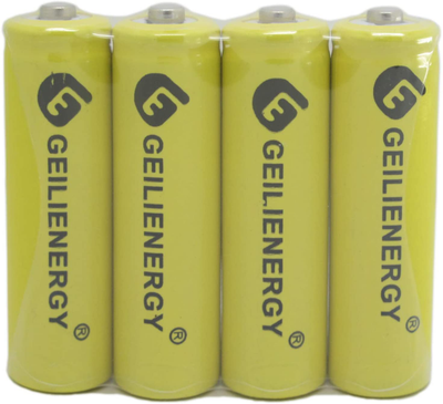 GEILIENERGY Solar Light AA Ni-CD 600mAh Rechargable Batteries,AA Rechargeable Batteries for Solar Lights Solar Lamp(8 PCS)